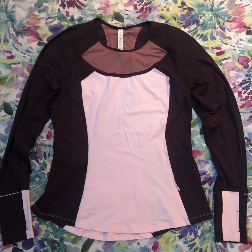Lululemon Color Block long Sleeve NWOT 10